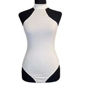 Emory Park High Neck Ribbed Bodysuit